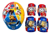 Comprar Kit Apache Casco Coderas Y Rodilleras Paw Patrol Preescolar Color Azul