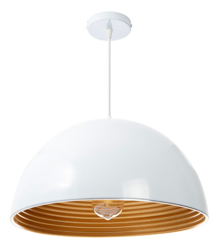Lámpara Colgante Massima, 15 W, Base E27 Interior, Aluminio Estructura Blanco