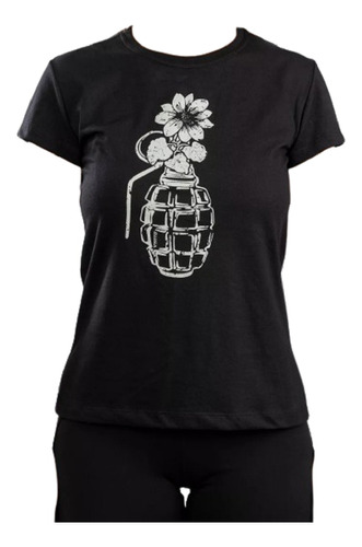 Camiseta Eco Vento Feminina Power Flower Transpirável