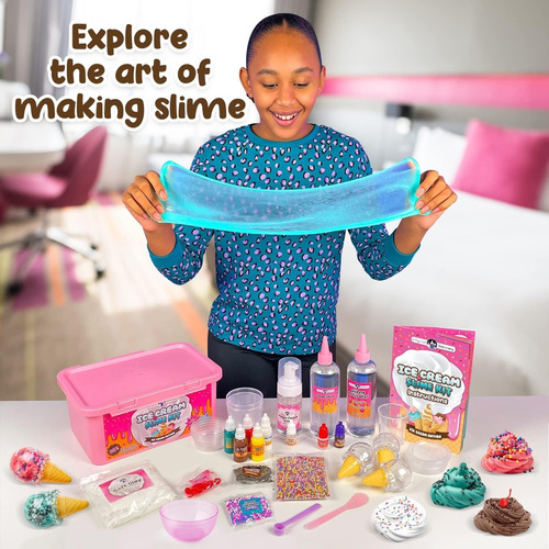 Kit De Slime De Helado, Increíble Kit Para Hacer Slime De He