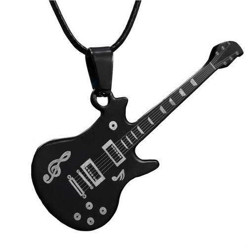 Collar Guitarra Negra