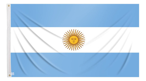 Bandera Argentina Grande 150x 90cm Con Dos Ojales Metálicos