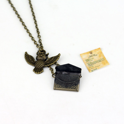 Collar Harry Potter Buho Mensajero Lechuza Hedwig