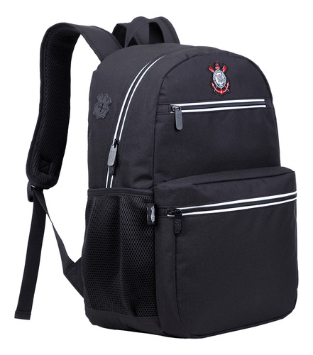 Mochila Costas Timão Corinthians Preto E Branco 12060 Xeryus