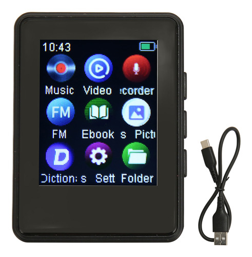 Reproductor Mp3 Bluetooth 5.0 Hifi Sound 1.77 Pulgadas Full