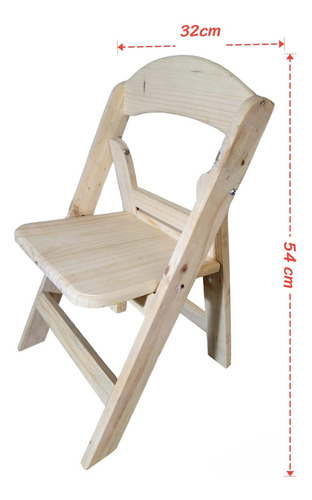 Silla Infantil Plegable Madera Pino Oaxaca Mini Avant Garde