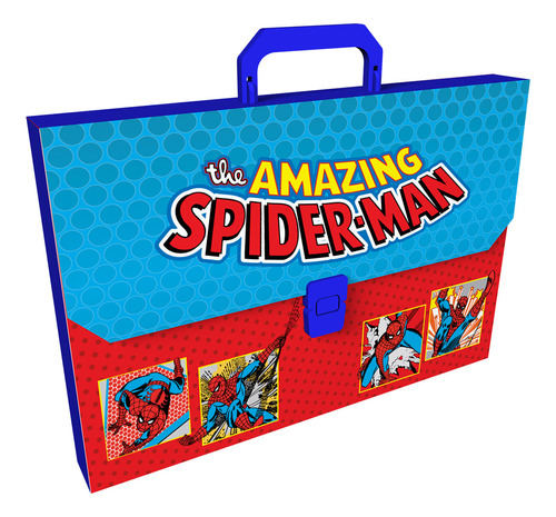 Maletin Plástico 13 Bolsillos The Amazing Spiderman