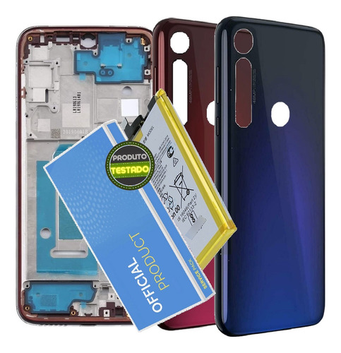 Battria Para Moto G8 Plus Xt2019 Kd40 + Carcaça Aro + Tampa!