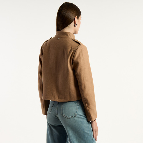 Chaqueta Mujer Kevingston New York Paño Beige