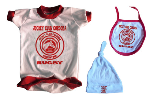 Set Bebe Body + Extras Rugby Jockey Club Cordoba
