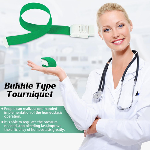 6pcs Torniquete Con Ligadura Para Toma De Muestra Elastico
