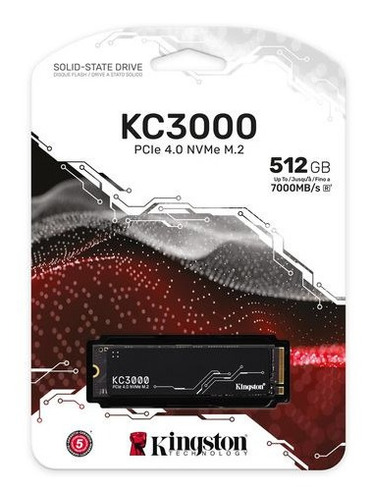 Kingston Ssd Kc3000 512gb, M.2 2280 Nvme Pcie Skc3000s/512g