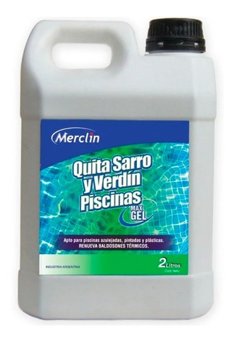 Quita Sarro Y Verdin Piscinas Merclin | 2 Lts