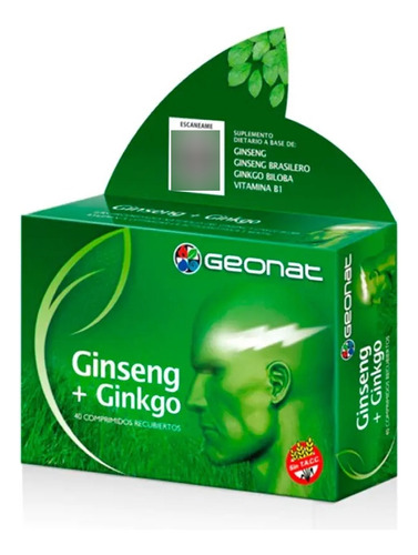 Ginseng + Ginkgo Geonat  X40 Comprimidos