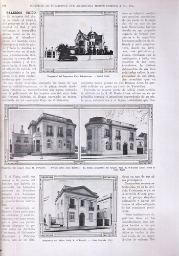 Palermo Chico, Descripción Y Arquitectura 1931
