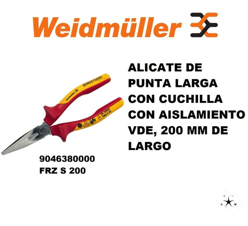 Alicate Telefónico 9046380000 Frz S 200 Weidmüller          