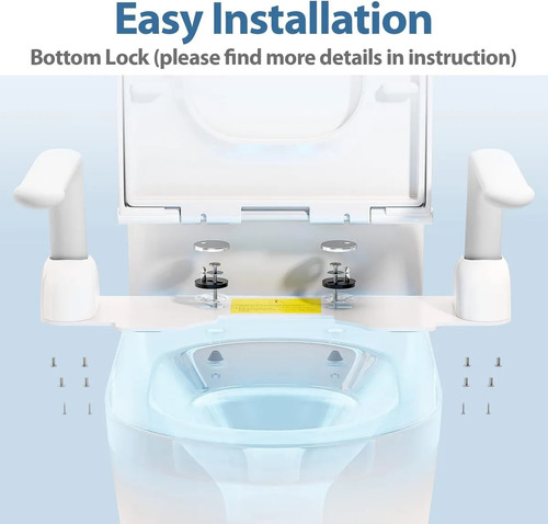 Barandal De Seguridad Para Baño Inodoro Blanco