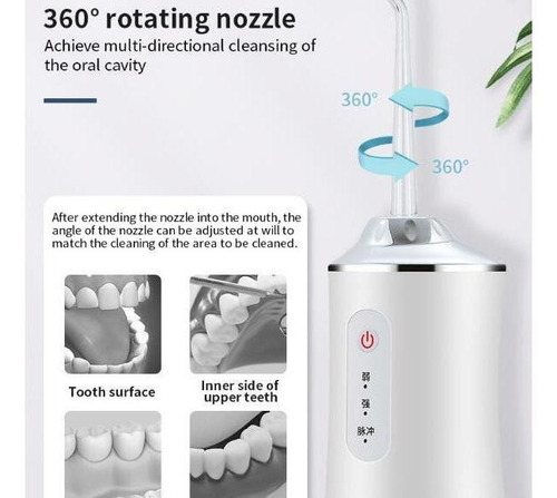 Irrigador Oral Recargable Impermeable Agua Flossers