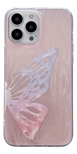 Para iPhone 14promax/131215 Funda Media Mariposa