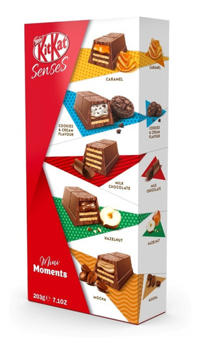 Kitkat - Senses Mini Moments 203g, Nestle, Importado 