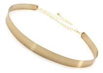 Comprar Cinturón Metálico Circular Delgado Ramsey De Mujer - Dorado