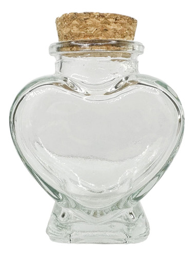 Botella De Vidrio Con Tapa De Corcho, Ideal Para Bricolaje,.