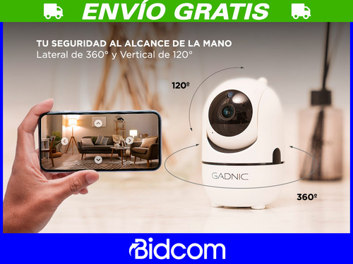 Kit Seguridad Gadnic 4 Ip Motorizada Full Hd Visión Nocturna