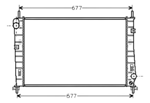 Radiador Ford Mondeo 1.8 Nafta 1993 1994 1995 1996 1997 1998