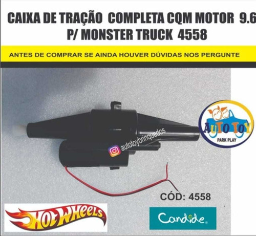 Imagem 2 de 2 de Monster Truck 4558 -hot Wheels - Só Caixa De Tração 9.6v