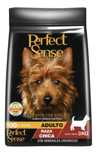 Alimento Perfect Sense Raza Chica para perro adulto de raza pequeña sabor mix en bolsa de 3kg