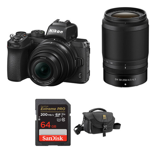 Kit Nikon Z50 Cámara Mirrorless Con Lentes 16-50mm 50-250mm