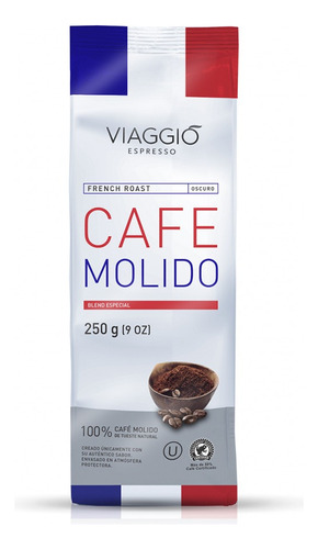 Café Molido Viaggio Espresso French Roast  250 Grs 