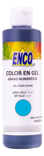 Colorante En Gel Azul Cielo 250g Enco Repostería Betún