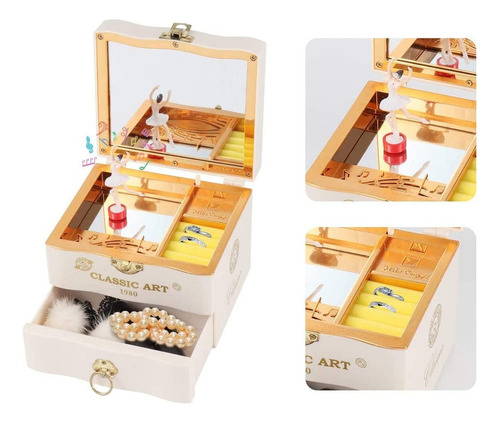 .hajero Cajita De Música Con Cajón Y Baiarina Para Niñas