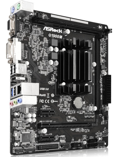 Mother Asrock Q1900m Matx Cpu Intel J1900 2ghz Quad Core