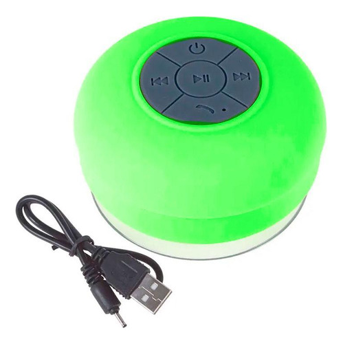 Mini Caixa De Som À Prova D'água Bluetooth Usb Verde