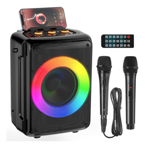 Hwwr Maquina De Karaoke Para Adultos Y Ninos, Altavoz Blueto