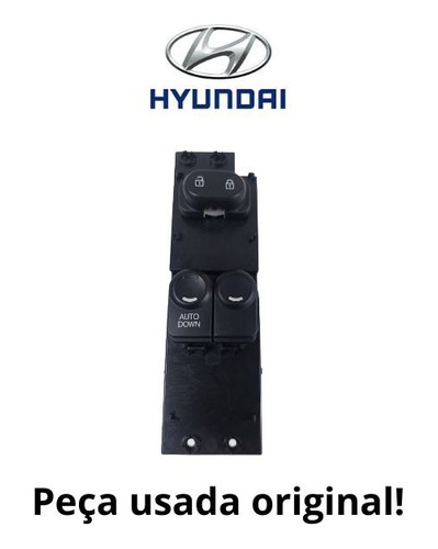 Botão Vidro Dianteiro Esquerdo Duplo  Hyundai Hb20 2012/2019