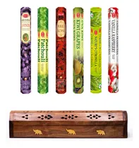 Comprar Incienso Hem Hexagonal 120varilla+ Porta Incienso Baúl Cofre