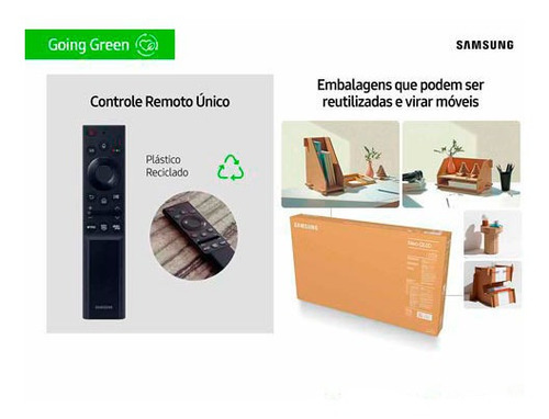 Imagem 6 de 9 de Samsung Smart Tv Crystal 4k 50, Visual Livre Cabos-un50au800