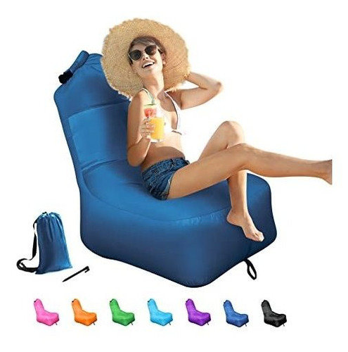 Premkid Inflatable Couch Air Chair, Silla Inflatable 7klbv