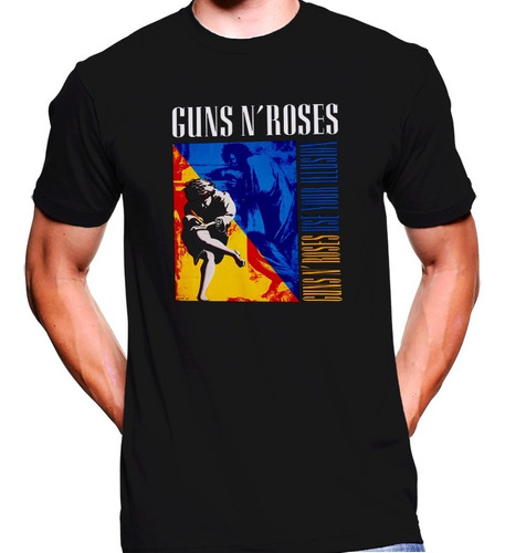Camiseta Premium Dtg Estampada Guns And Roses Gnr Use Your 