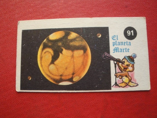 Figuritas Petete Año 1976 El Planeta Marte Nº91