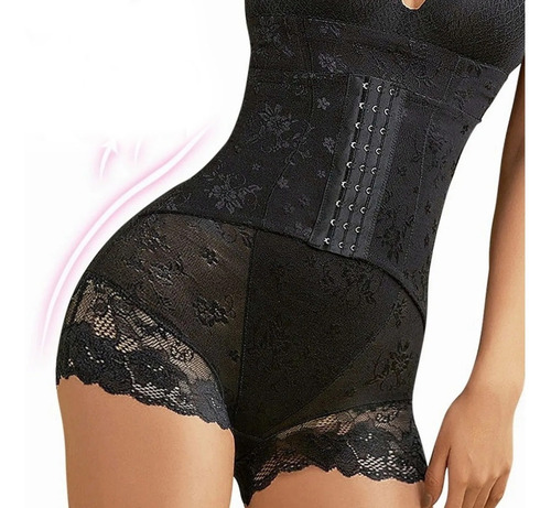 Pantalones De Control De Glúteos De Cintura Alta Y Botones