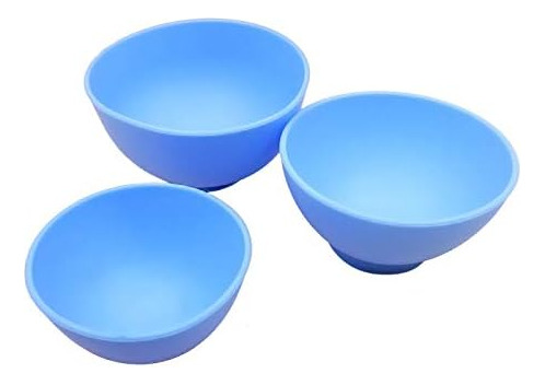 Tazón De Mezcla De Goma Flexible De Bonew 2pcs +2 Tazón De M