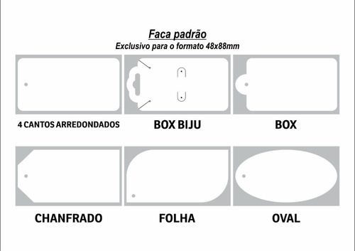 Tag Papel Kraft 300g, 9x5cm, 4x1 Cores (250 Unds)