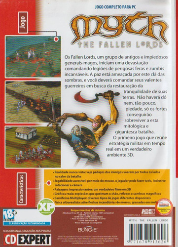 Revista Cd Expert Myth The Fallen Lords Jogo Para Pc