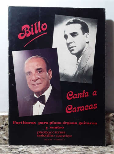 Billo Partituras Para Piano, Organo, Guitarra Y Cuatro *