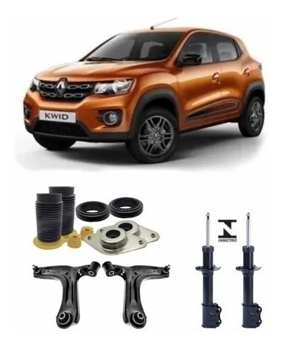 Kit Amortecedor Bandeja Dianteira Renault Kwid 2017 18 19 ..