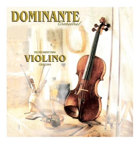 5 Pcte Encordoamento Violino C/ Bolinha Dominante Orchestral
